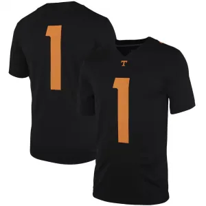 #1 T.Volunteers Dark Mode Game Jersey  Black College Jerseys