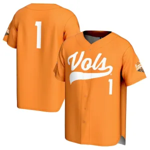 #1 T.Volunteers GameDay Greats 2024 Baseball College World Series Champions Commemorative Fashion Jersey - Tennessee Orange College Jerseys