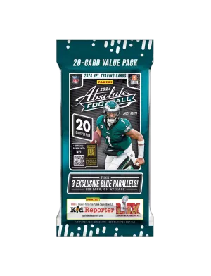2024 Panini NFL Absolute Football Trading Card Value Fat Pack