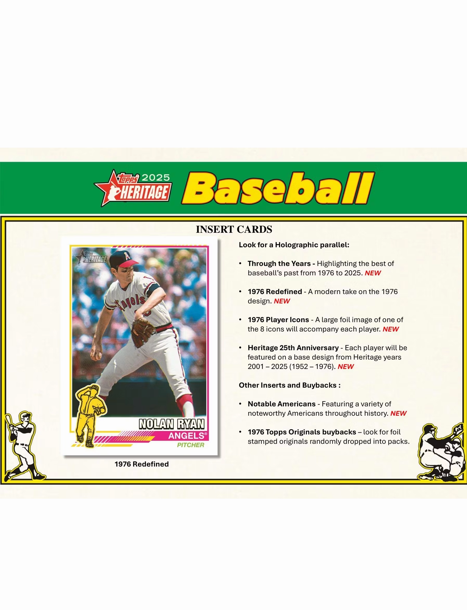 2025 Topps MLB Heritage Baseball Trading Card Mega Pack