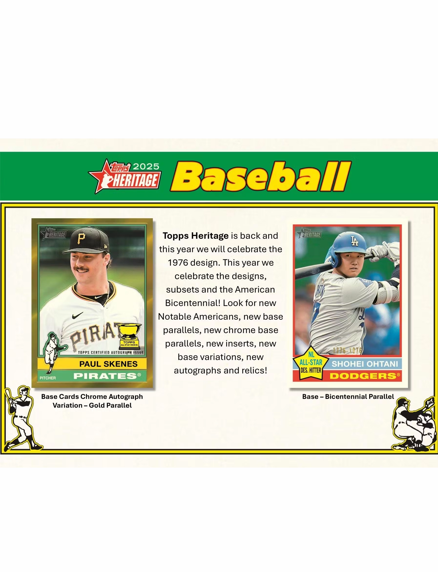 2025 Topps MLB Heritage Baseball Trading Card Mega Pack