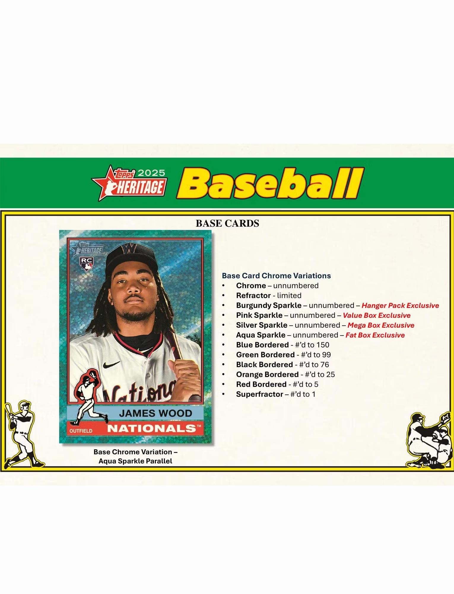2025 Topps MLB Heritage Baseball Trading Card Mega Pack