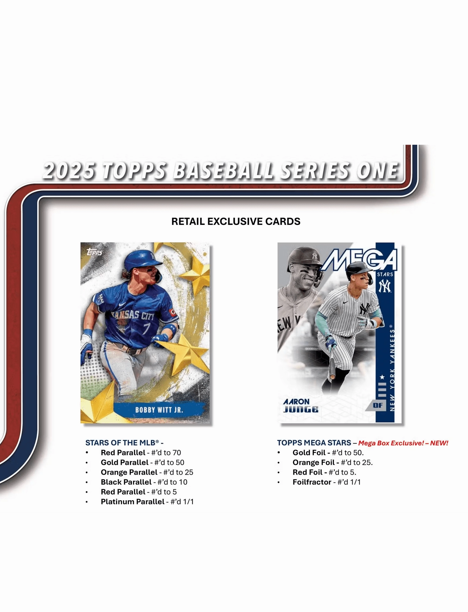 2025 Topps MLB Series 1 Baseball Trading Card Retail Pack