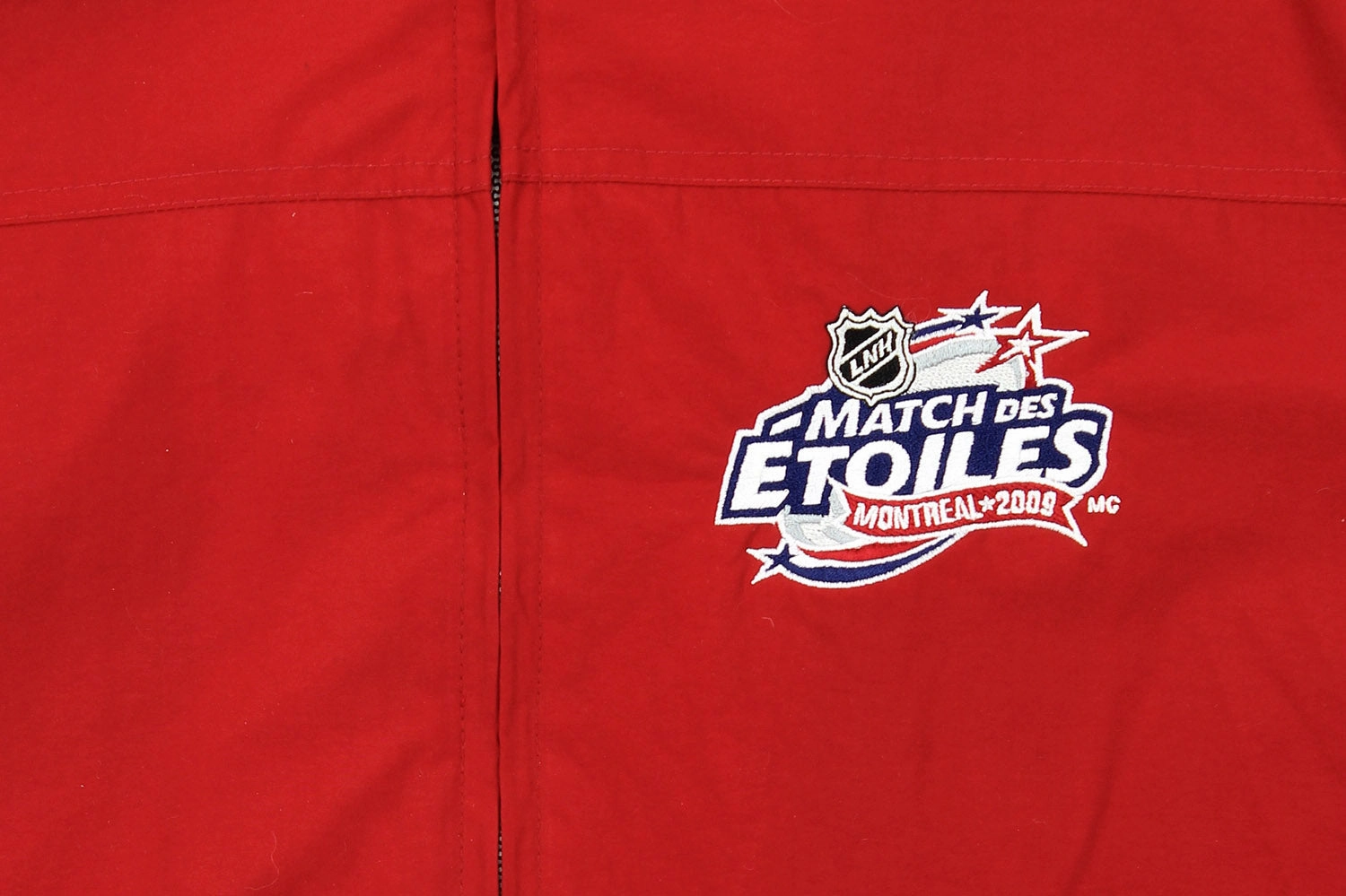 57TH NHL All-Star Game 2009 Montreal Mens Vintage Mid Weight Jacket, Red