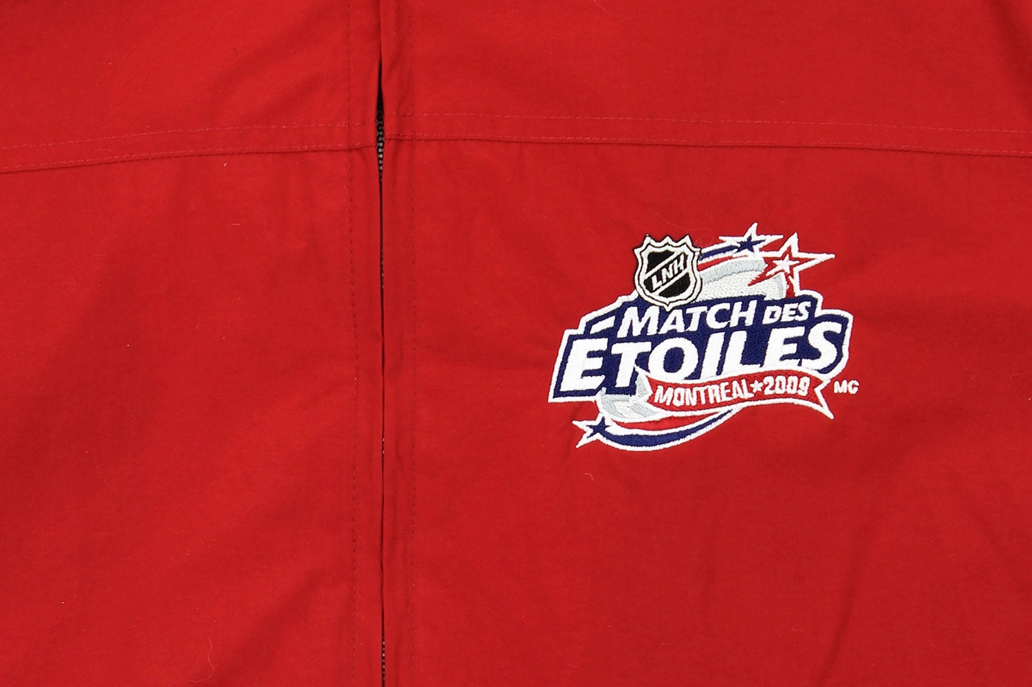 57TH NHL All-Star Game 2009 Montreal Mens Vintage Mid Weight Jacket, Red