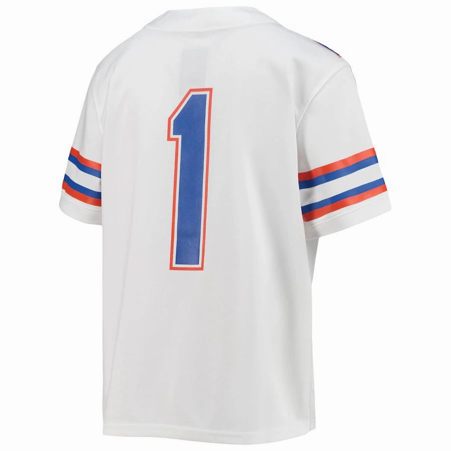 #1 F.Gators Jordan Brand Untouchable Football Team Jersey White Stitched American College Jerseys