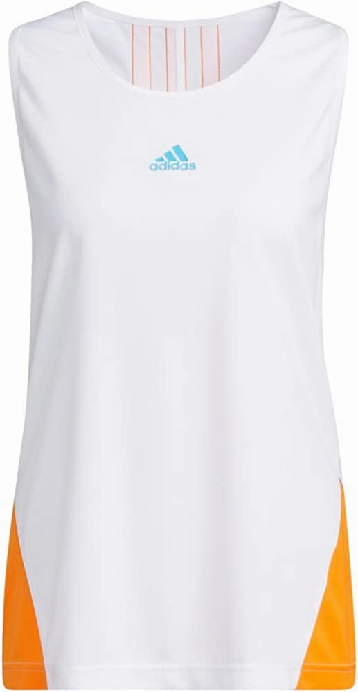 adidas 365 Women in Power Tank Top Women's, White/ Tennessee Orange