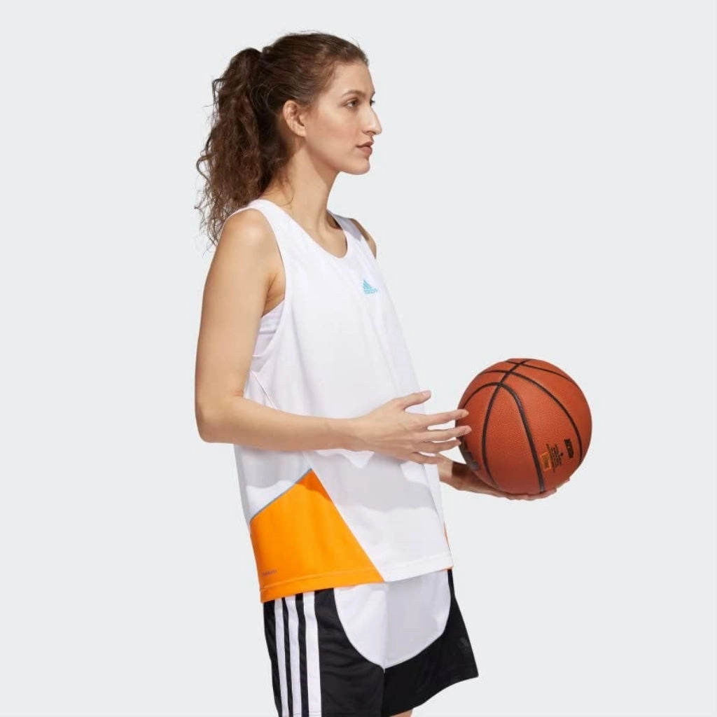 adidas 365 Women in Power Tank Top Women's, White/ Tennessee Orange
