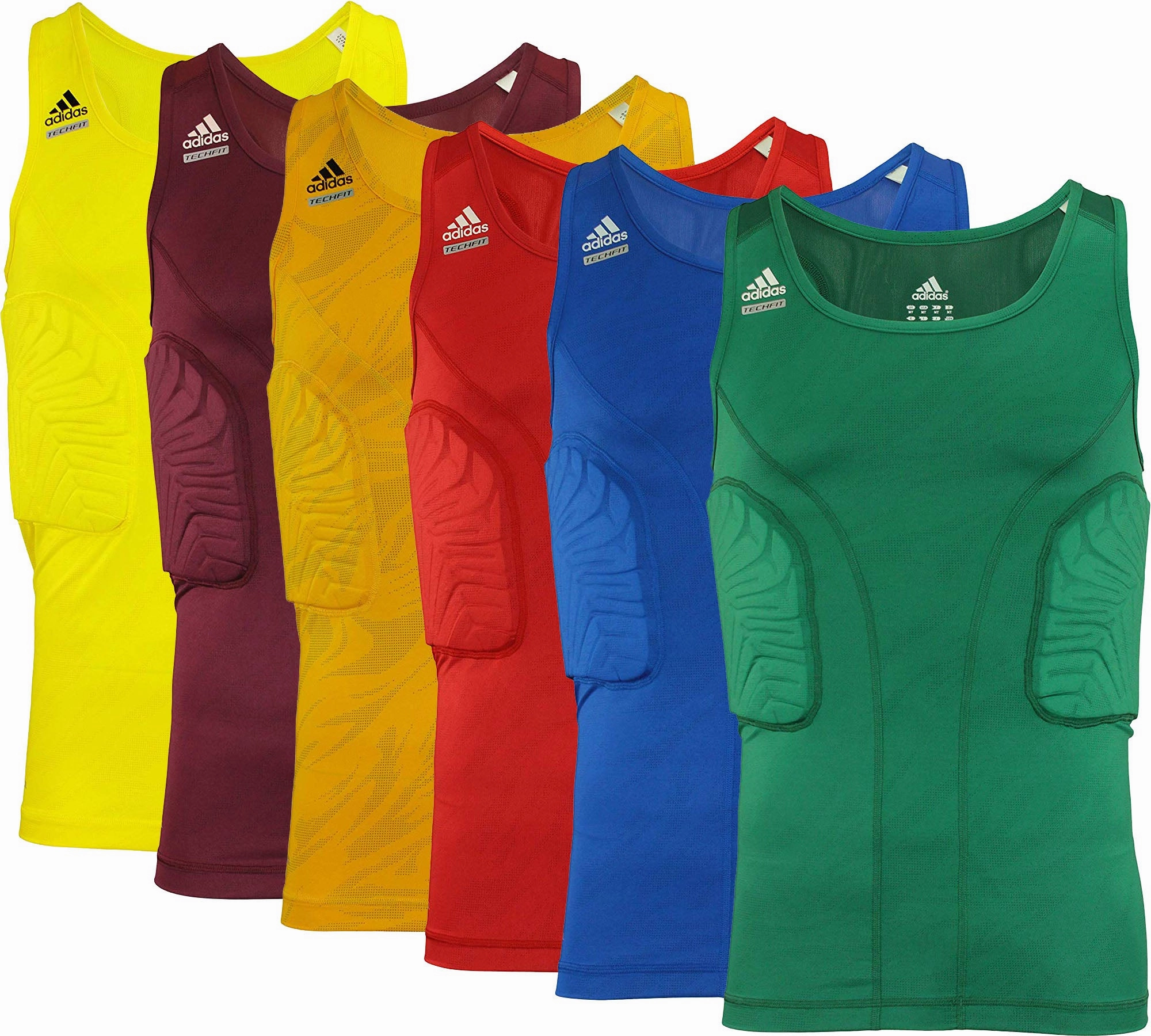 Adidas Adult Techfit Padded Compression Shirt, Color Options