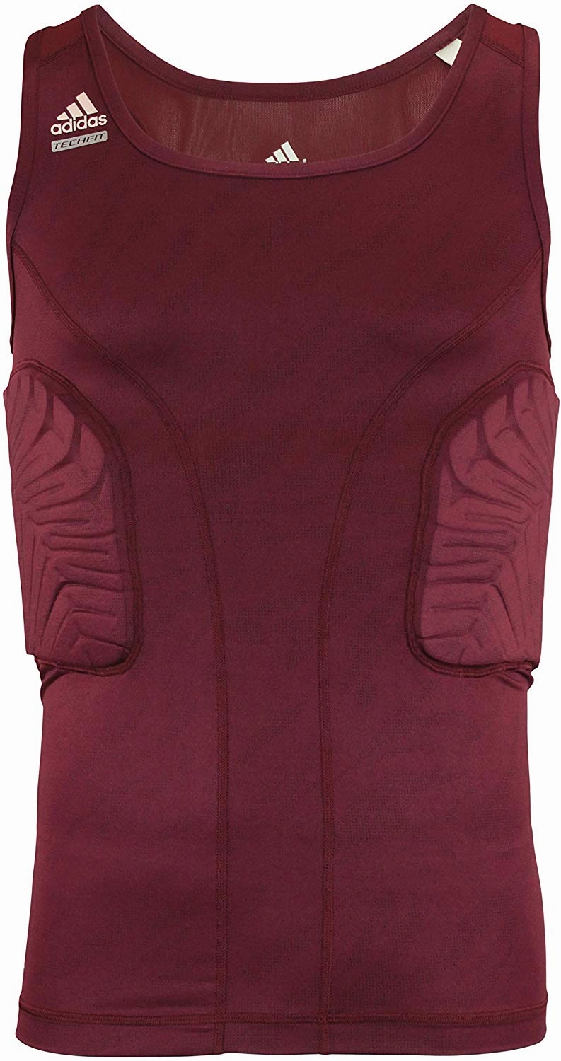Adidas Adult Techfit Padded Compression Shirt, Color Options