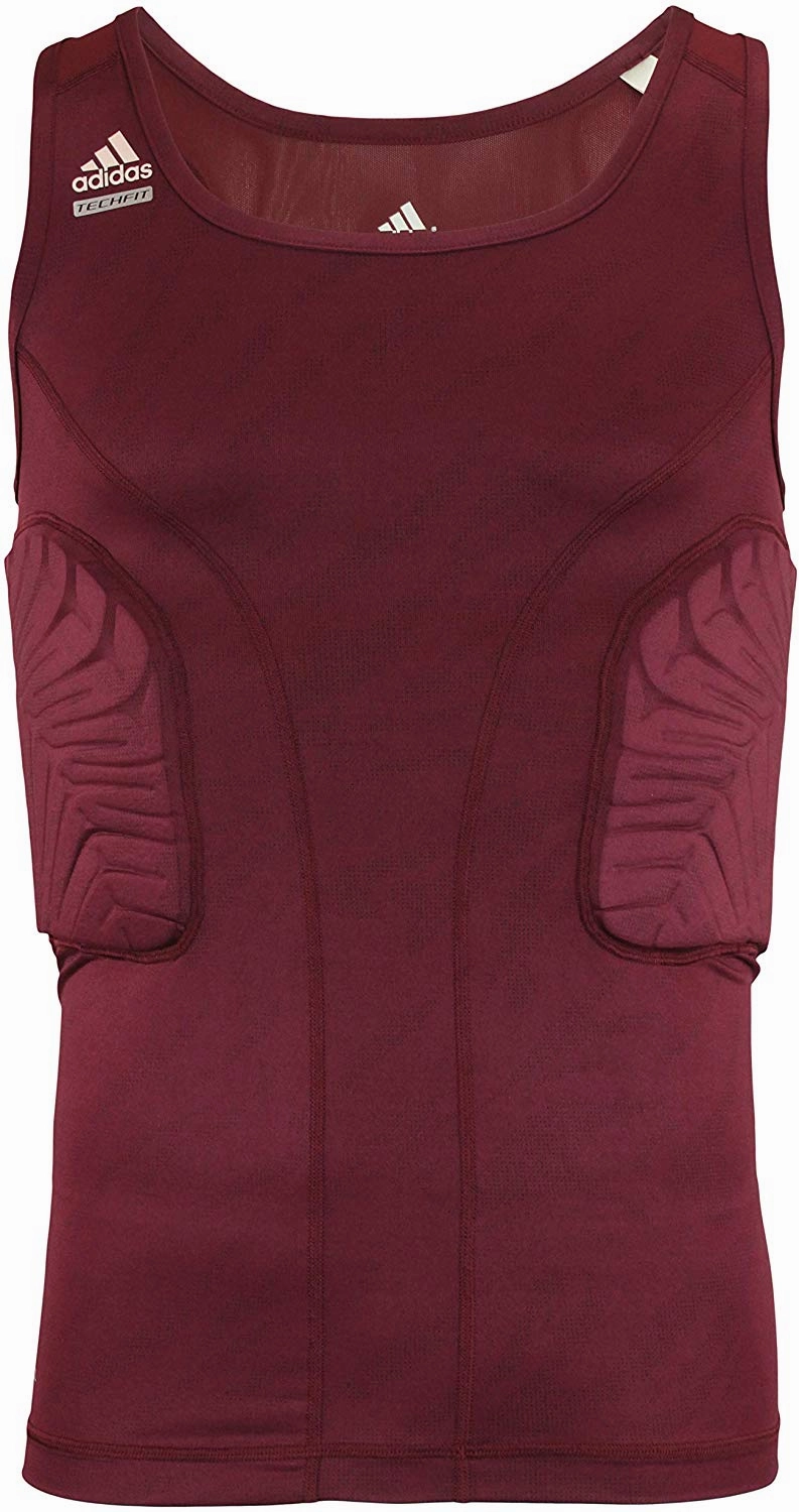 Adidas Adult Techfit Padded Compression Shirt, Color Options