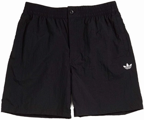 Adidas Adult Unisex Skateboarding Satin Shorts, Black
