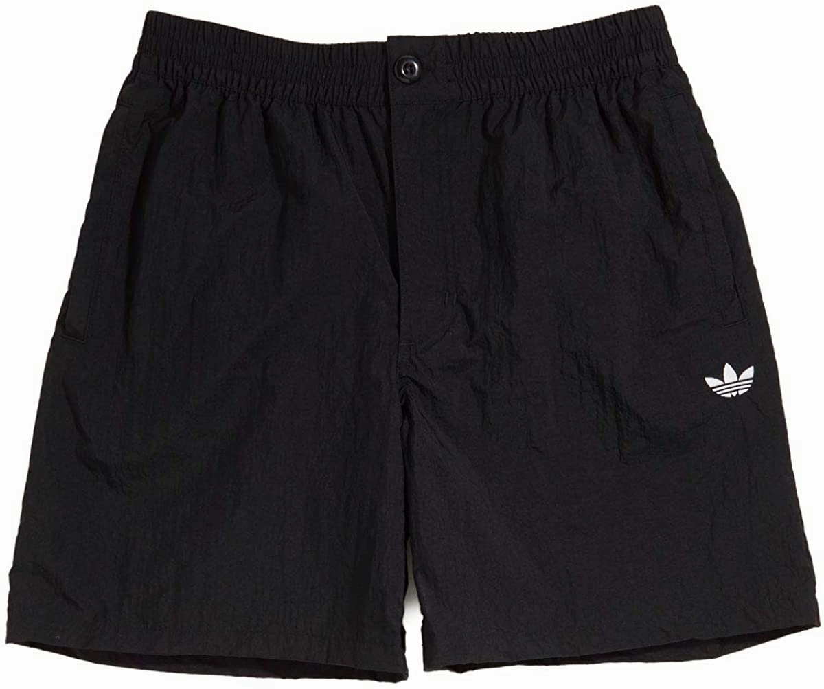 Adidas Adult Unisex Skateboarding Satin Shorts, Black