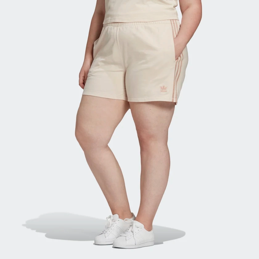 Adidas Big Women's 3 Stripe Shorts, Color Options