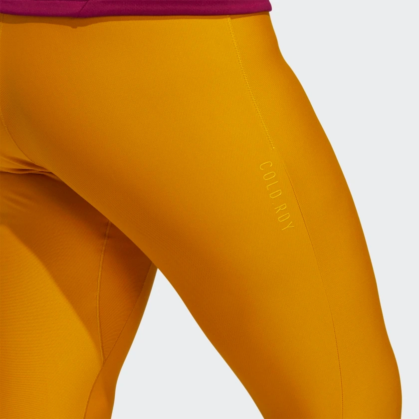 Adidas Big Women's Alphaskin COLD.RDY Long Tights, Legacy Gold