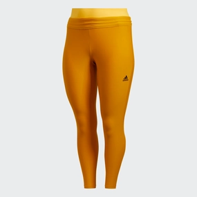 Adidas Big Women's Alphaskin COLD.RDY Long Tights, Legacy Gold