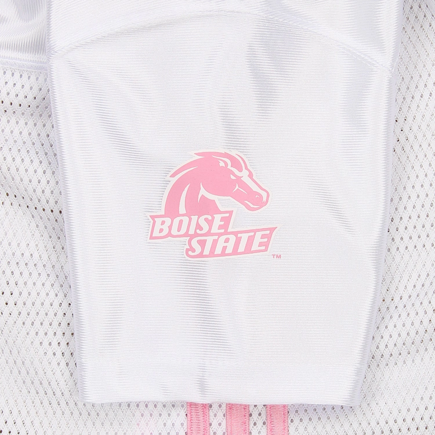 adidas Boise State Broncos NCAA Youth Girl's #1 Fashion Jersey Shirt, White/Pink