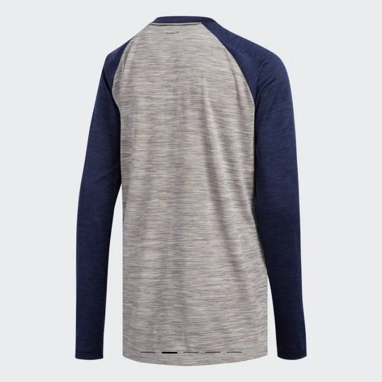 adidas Boy's Youth Raglan Sport Ball Tee, Navy/Grey