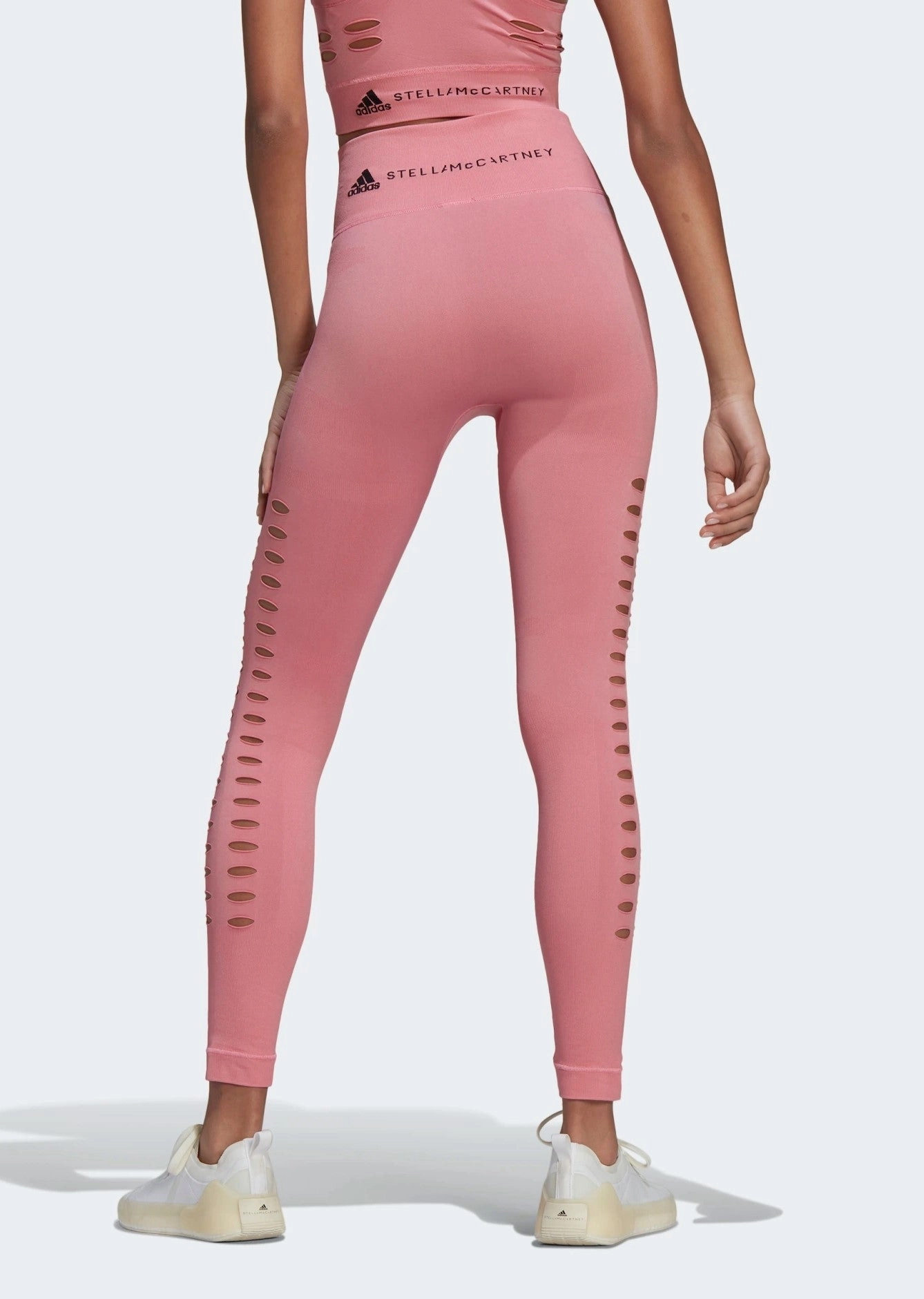 Adidas By Stella McCartney Women's Truepurpose Yoga Knit Tights, Easy Pink