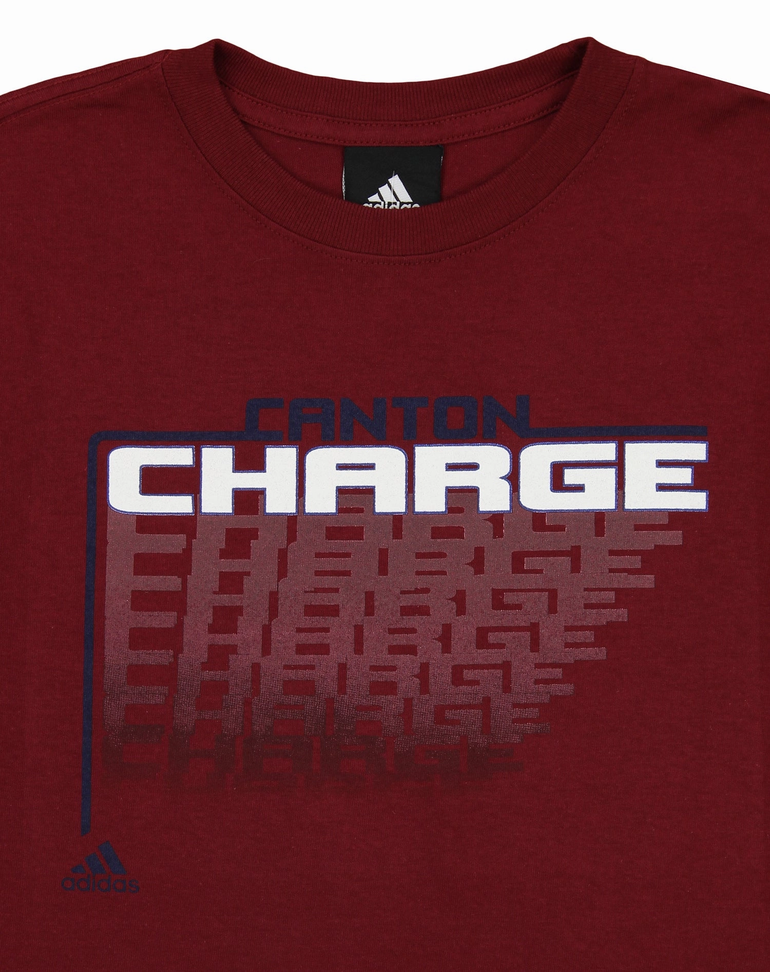 adidas Canton Charge NBA D League Boy's Youth (8-20) Repeated Long Sleeve Tee, Wine