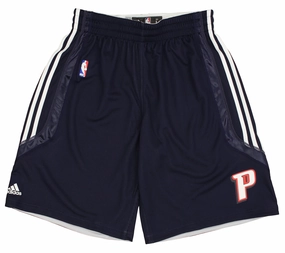 Adidas Detroit Pistons NBA Men's Climacool Reversible Practice Shorts, Navy/White