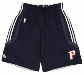 Adidas Detroit Pistons NBA Men's Climacool Reversible Practice Shorts, Navy/White