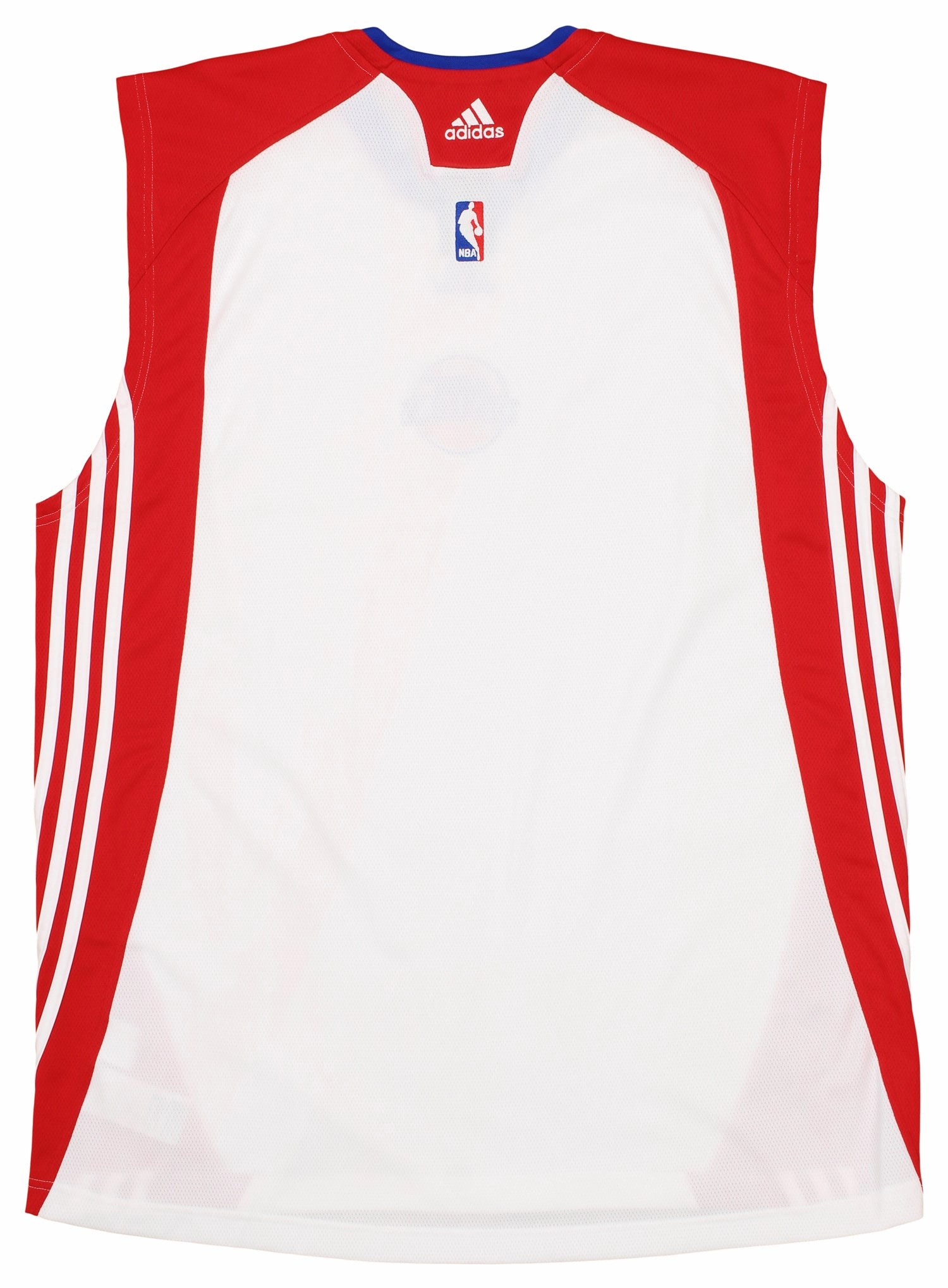 Adidas Detroit Pistons NBA Men's Tall Sleeveless Shooter Shirt, White