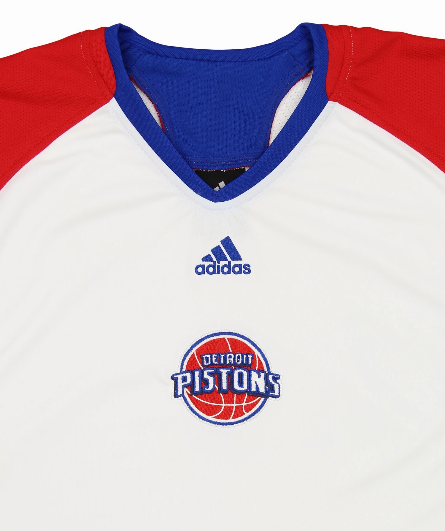 Adidas Detroit Pistons NBA Men's Tall Sleeveless Shooter Shirt, White