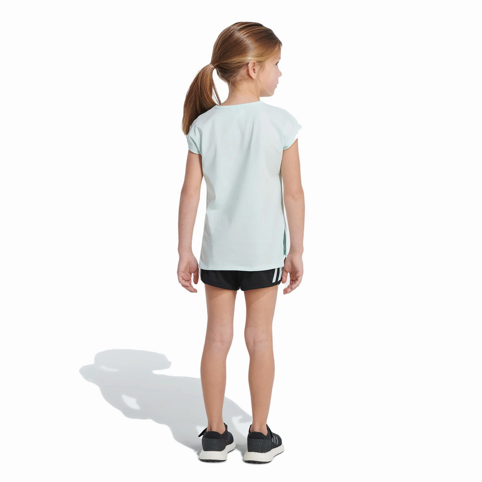 Adidas Girls 7-14 Graphic Tee & Mesh Short Set