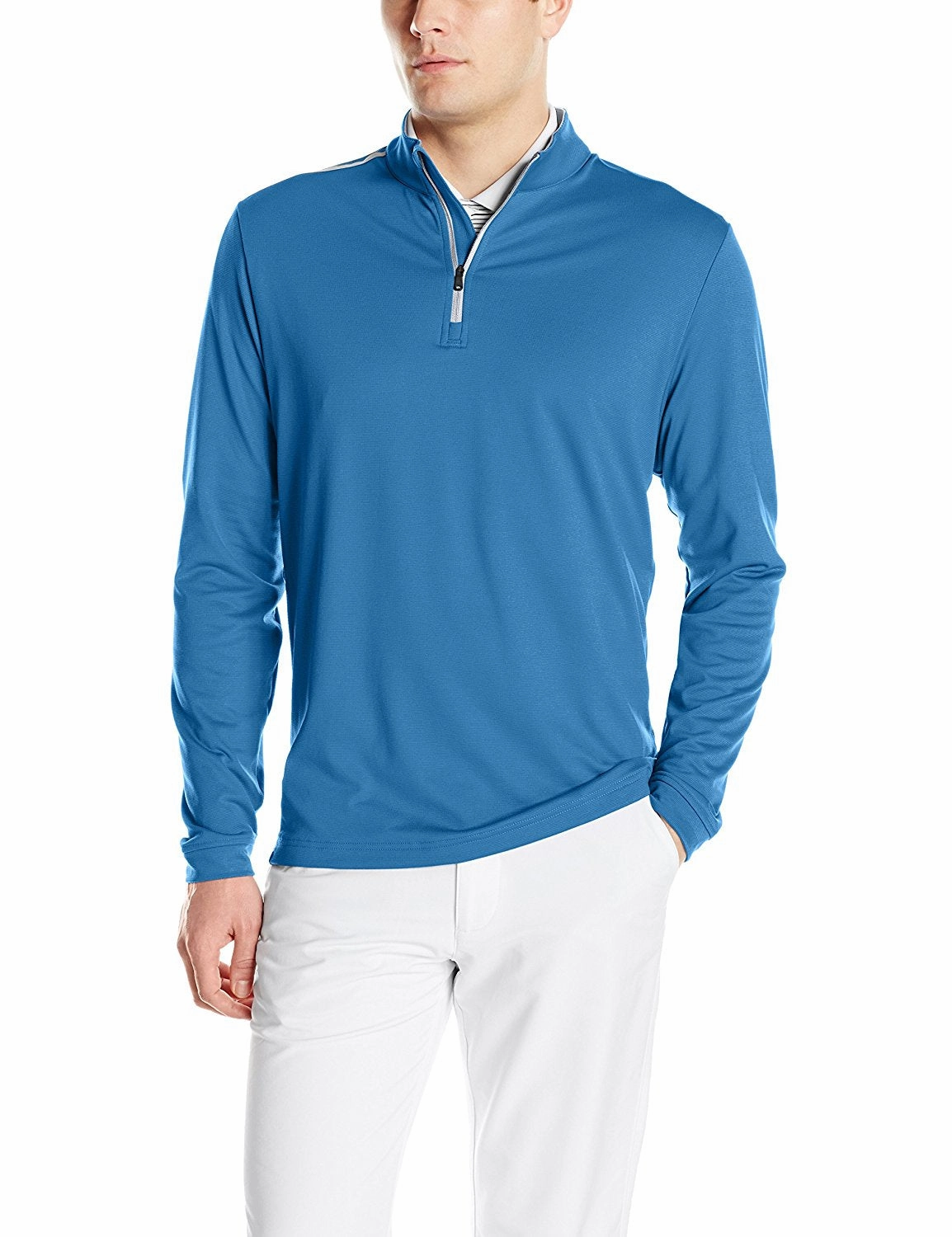 Adidas Golf Men's Adi 3-Stripes Classic 1/4 Zip Jacket, Color Options