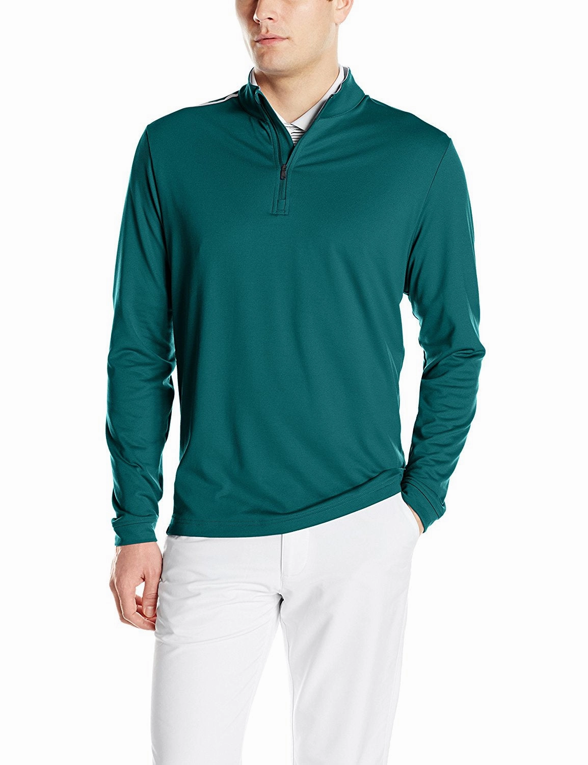 Adidas Golf Men's Adi 3-Stripes Classic 1/4 Zip Jacket, Color Options