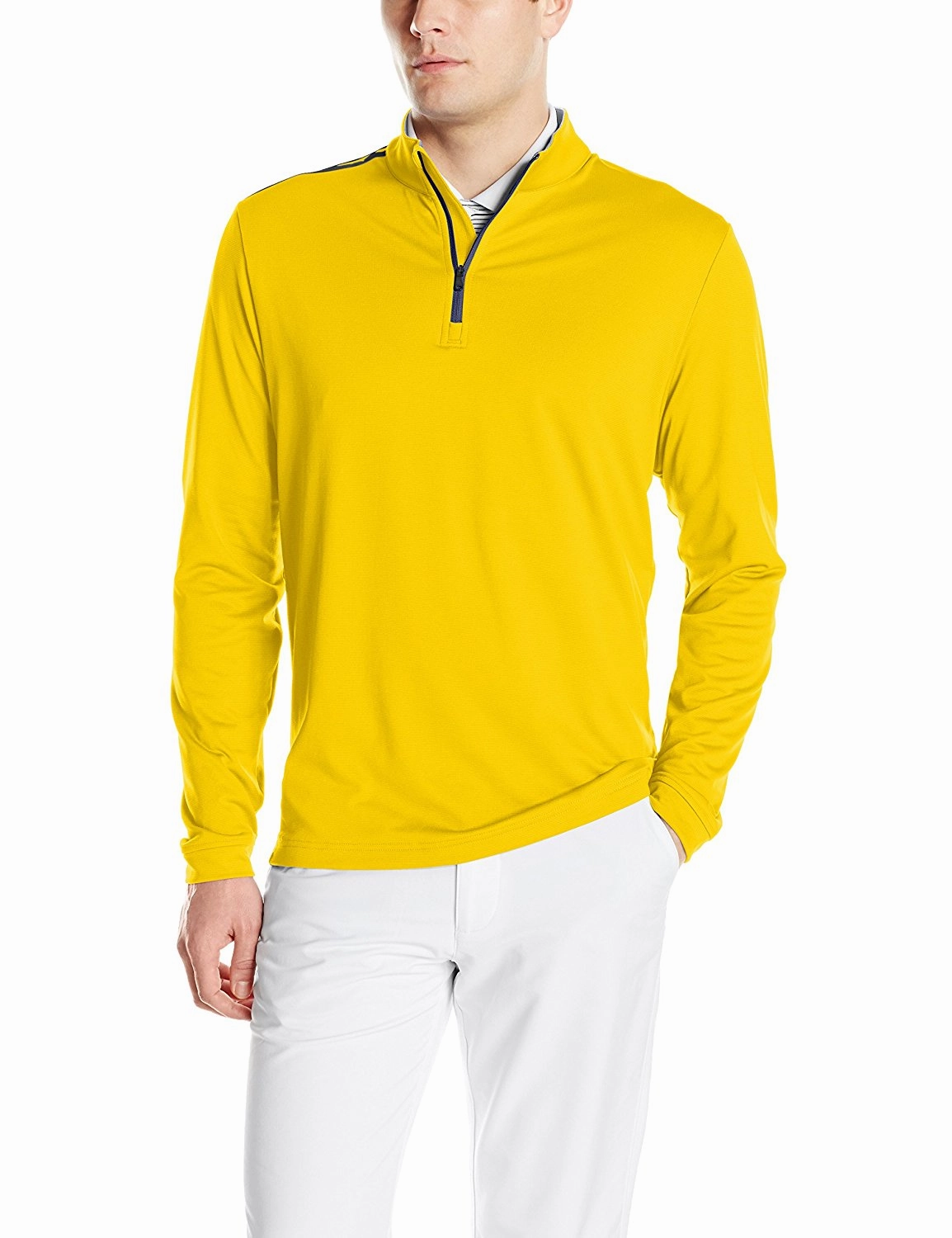 Adidas Golf Men's Adi 3-Stripes Classic 1/4 Zip Jacket, Color Options