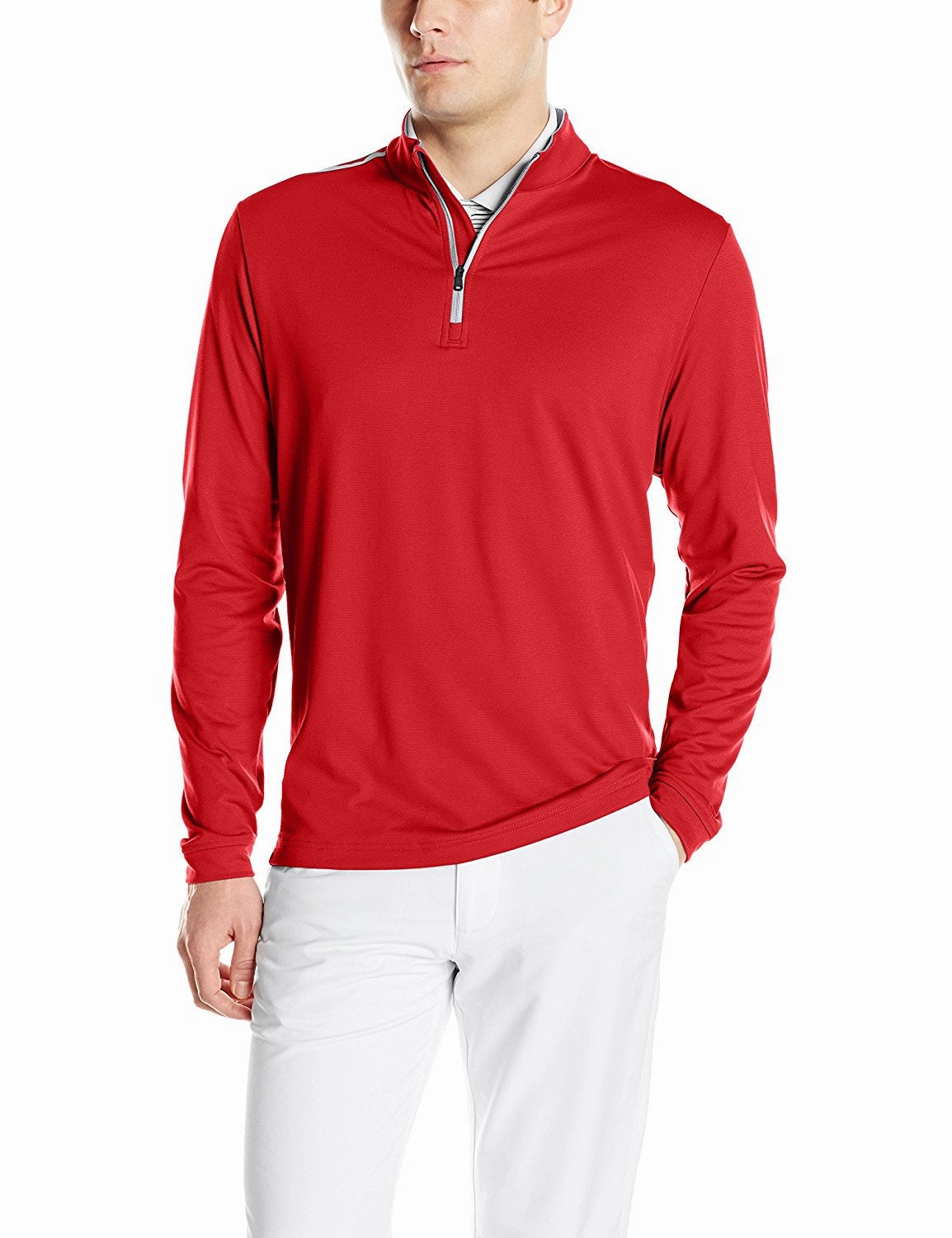 Adidas Golf Men's Adi 3-Stripes Classic 1/4 Zip Jacket, Color Options