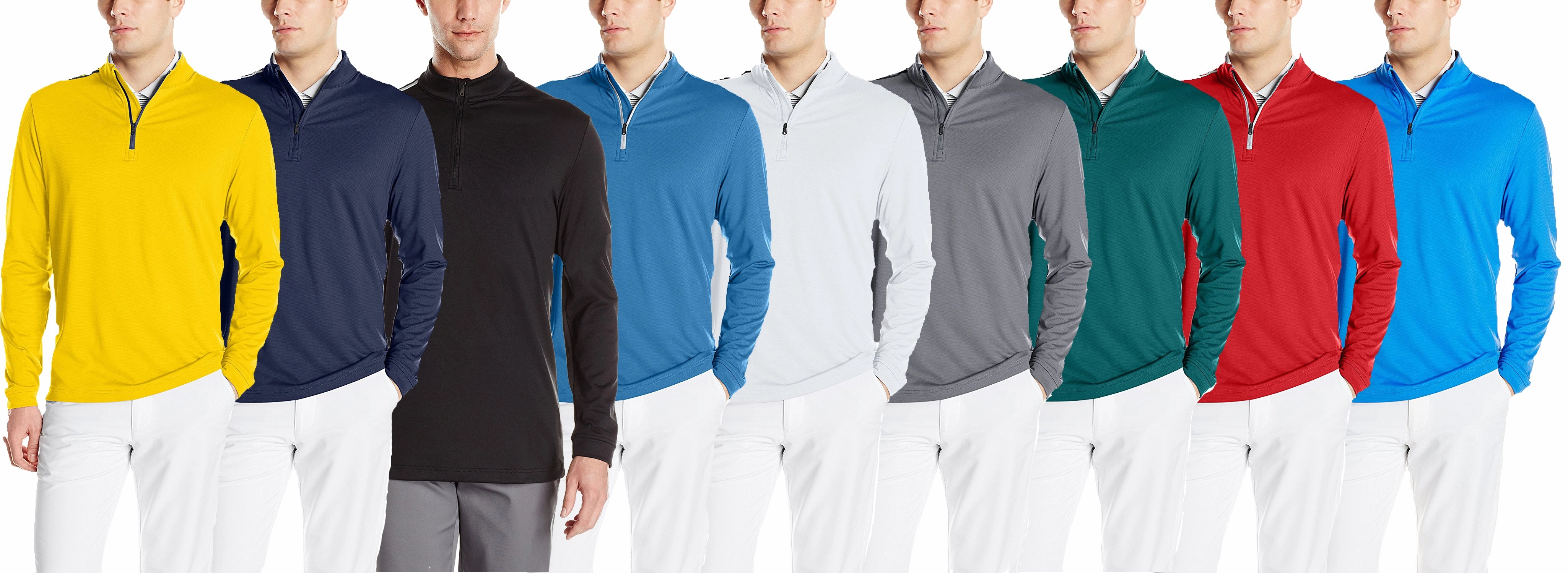 Adidas Golf Men's Adi 3-Stripes Classic 1/4 Zip Jacket, Color Options