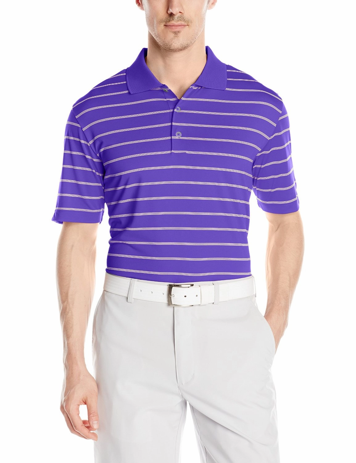 Adidas Golf Men's Classic 2 Color Stripe Polo Shirt Top - Many Colors