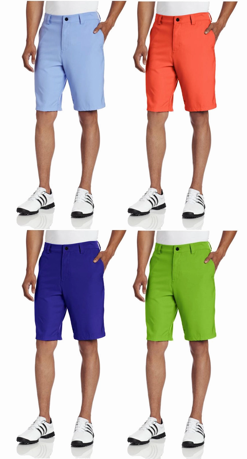Adidas Golf Men's Climalite Flat Front Short Golf Shorts - Color Options