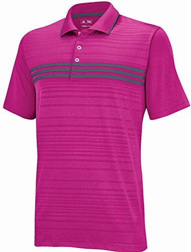 Adidas Golf Men's TaylorMade Puremotion Climacool 3-Stripes Short Sleeve Polo