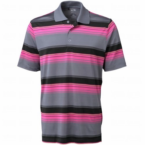 Adidas Golf Men's TaylorMade Puremotion Merch Stripe Short Sleeve Polo Shirt
