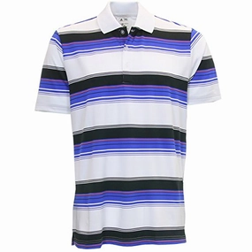 Adidas Golf Men's TaylorMade Puremotion Merch Stripe Short Sleeve Polo Shirt