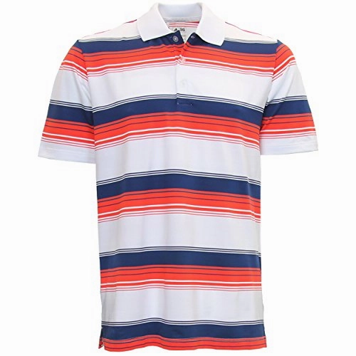 Adidas Golf Men's TaylorMade Puremotion Merch Stripe Short Sleeve Polo Shirt