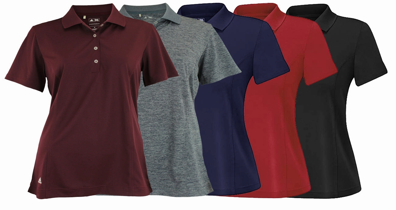 Adidas Golf Women's Puremotion Solid Jersey Polo Shirt, Color Options