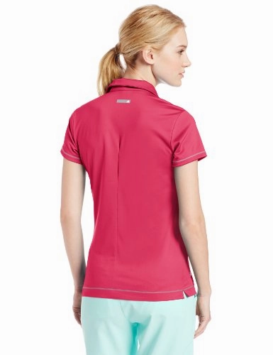 Adidas Golf Women's Puremotion Textured Print Zip Polo Shirt - Three Colors