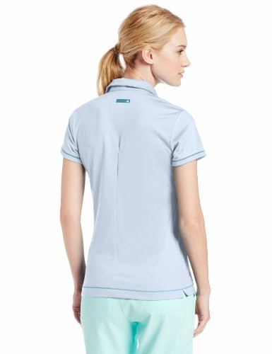 Adidas Golf Women's Puremotion Textured Print Zip Polo Shirt - Three Colors