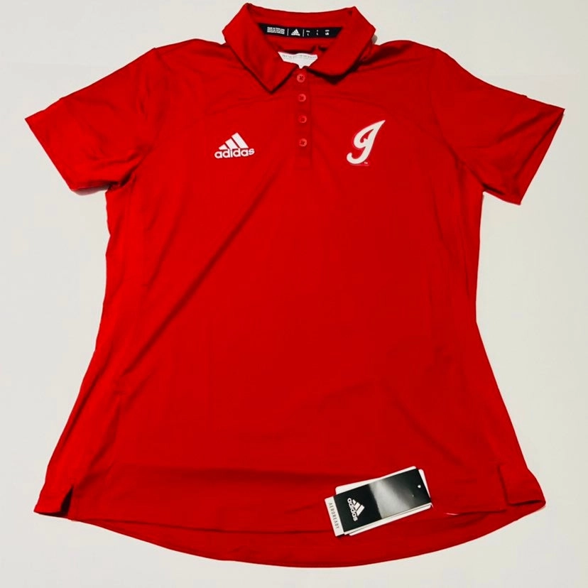 Adidas Indiana Hoosiers NCAA Women's Multi-Sport Polo Shirt, Red