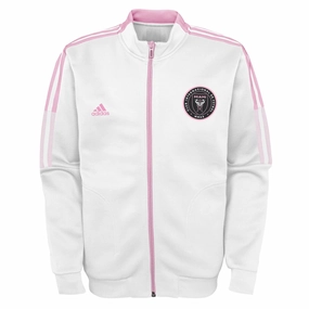 adidas International Miami CF MLS Kids (4-7) Anthem Travel Jacket, White