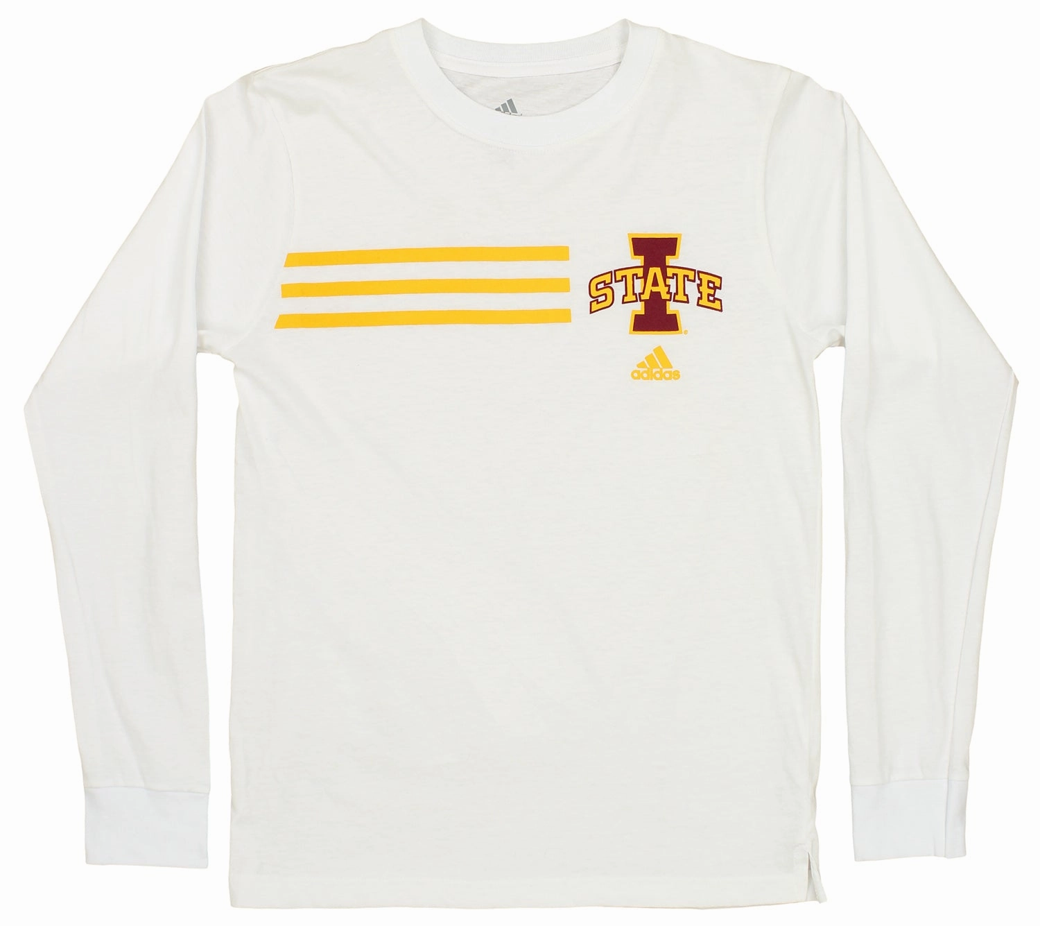 adidas Iowa State Cyclones NCAA Youth Boy's 2 Piece Tee Set, White/Gold