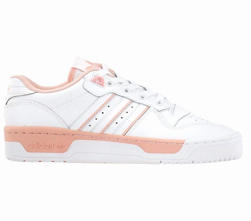 Adidas Junior Big Boy Rivalry Casual Sneakers, White/Glow Pink
