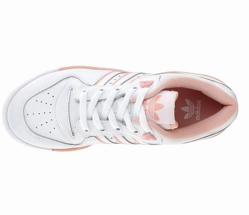 Adidas Junior Big Boy Rivalry Casual Sneakers, White/Glow Pink