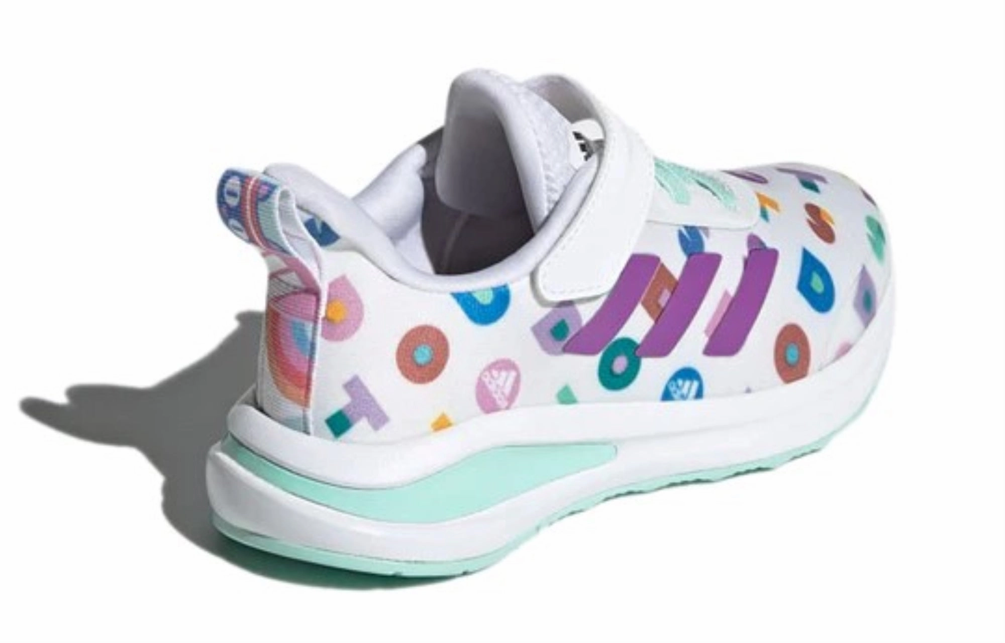 Adidas Kids FortaRun X Lego Dots Sneakers, Cloud White/Lab Purple/Clear Mint