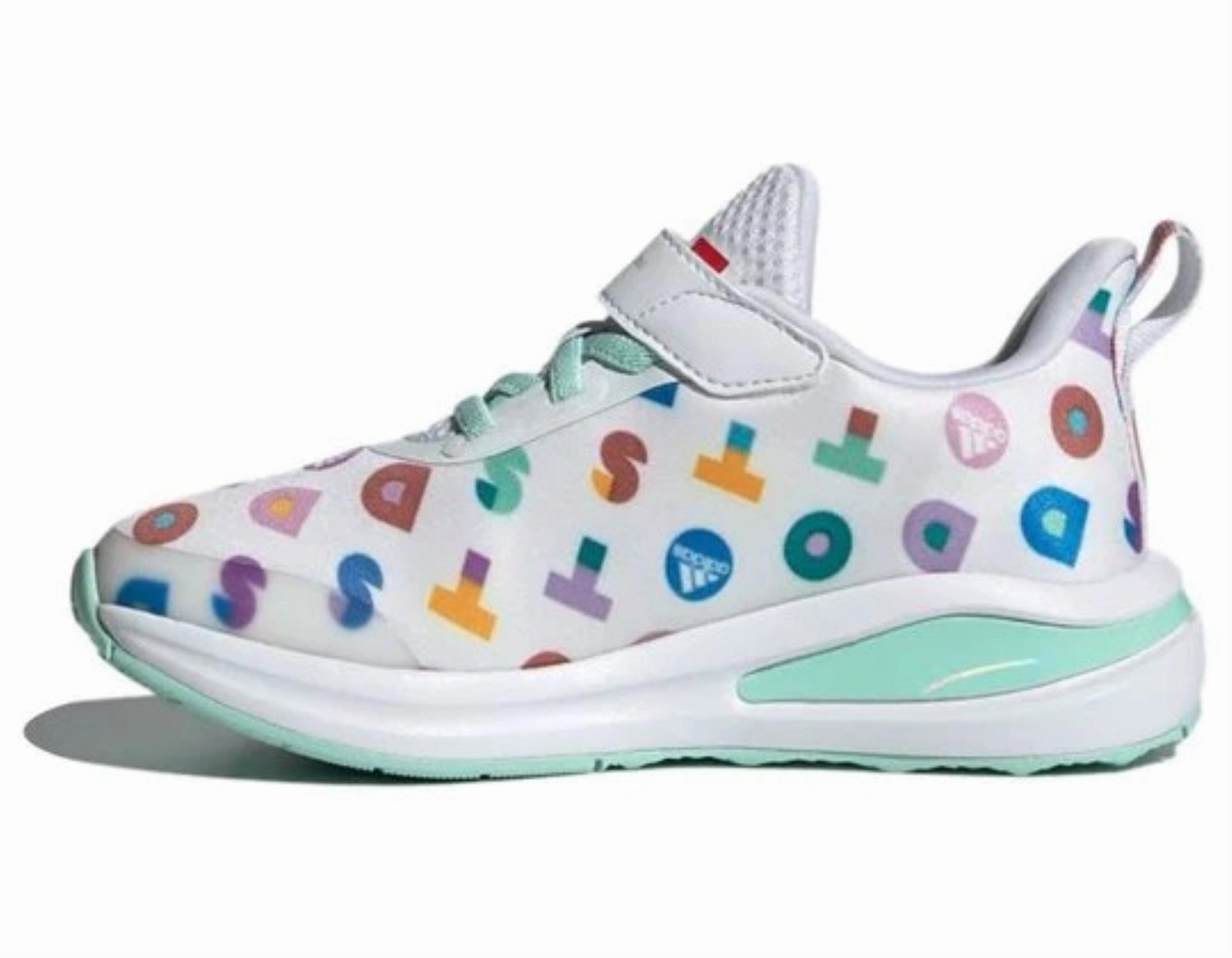 Adidas Kids FortaRun X Lego Dots Sneakers, Cloud White/Lab Purple/Clear Mint